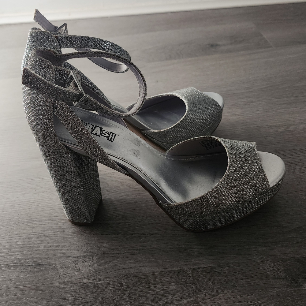 Elegant Silver Women's Heels